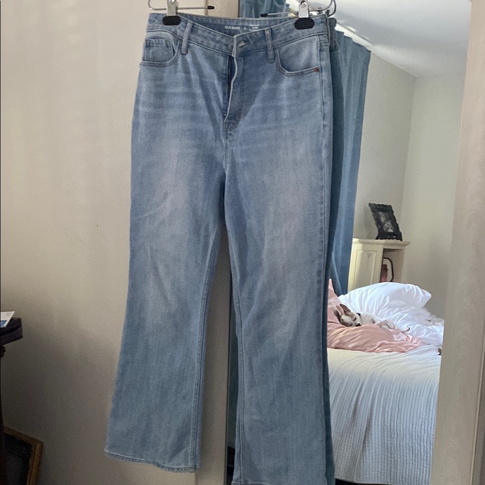 Old Navy Blue Flare Wide Leg Jeans